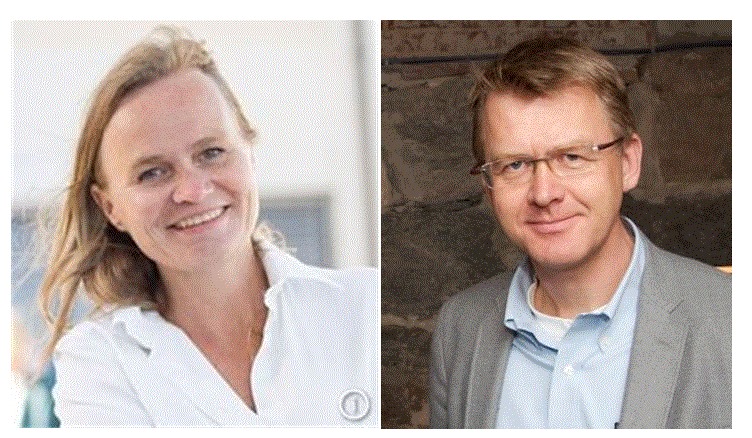Helene Falch Fladmark og Høye G. Høyesen innleiar om det grøne skiftet mandag 11. april i Arendal