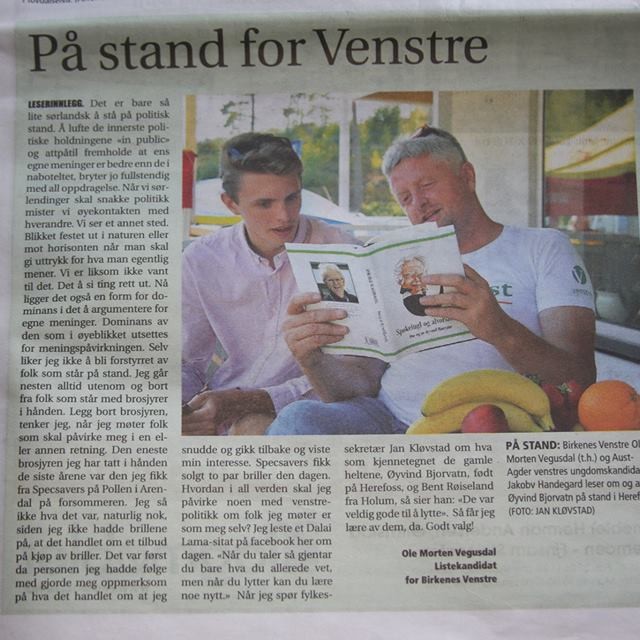 På stand for Birkenes Venstre