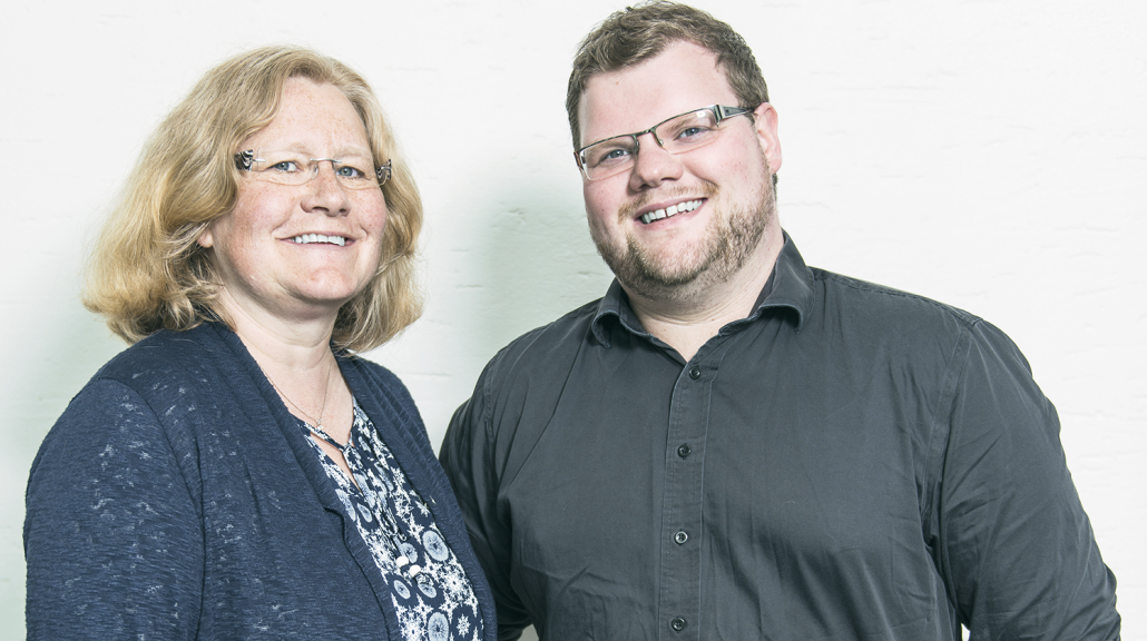 Fylkesordførarkandidat, Anne-Beth Njærheim, og ordførarkandidat Stord, Geir Angeltveit.