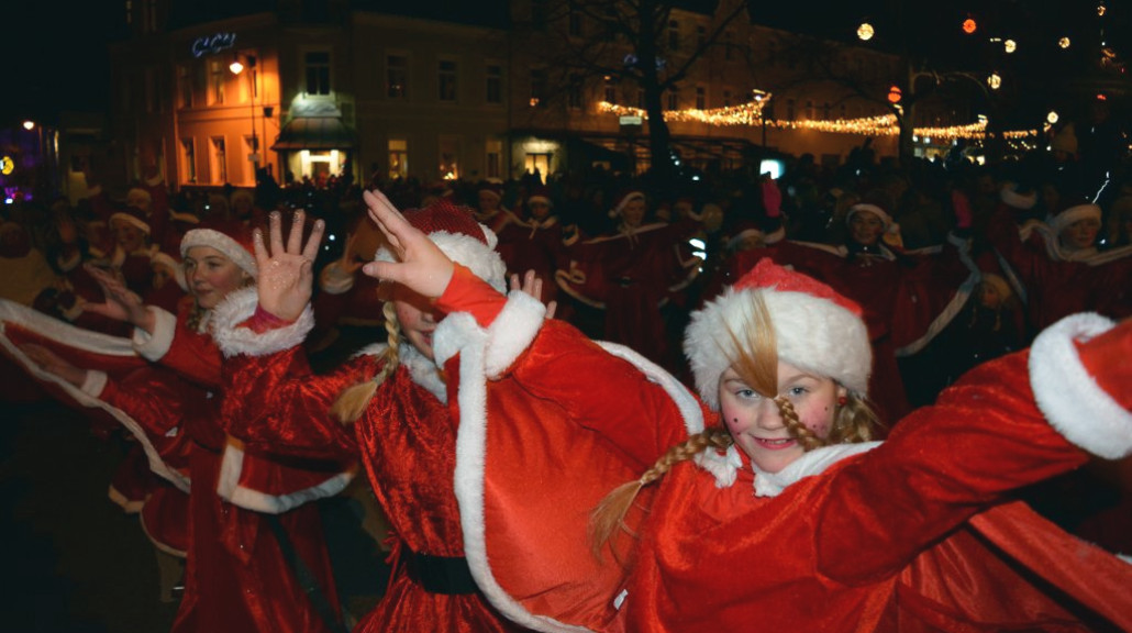 Julegateåpning med nye vinterbelsyning i Moss 2017