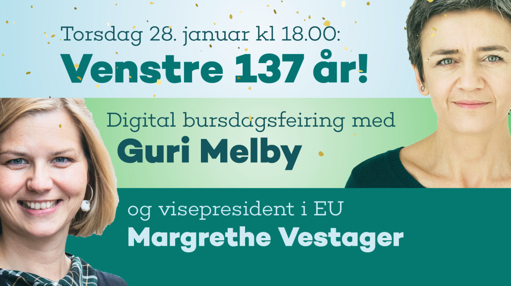 Venstres bursdag 137 år med Vestager og Melby