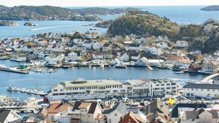 Kragerø sentrum oversiktsbilde