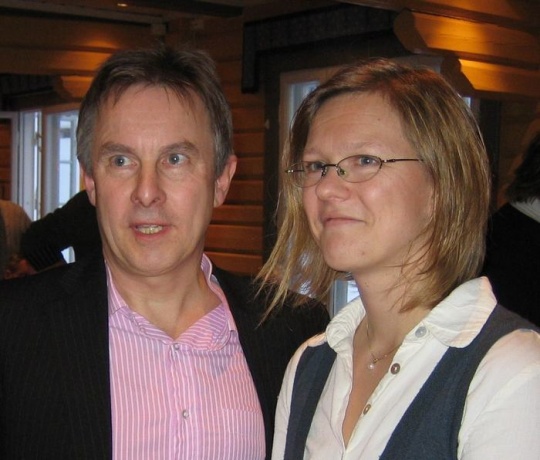  Helge Stiksrud er her sammen med Venstres førstekandidat Ulla Nordgarden.