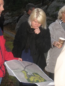 Anne Solsvik på befaring