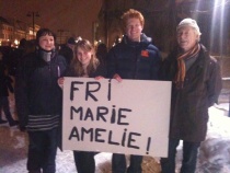  Tidligere i uka var det mange som gikk i fakkeltog for Maria Amelie.
