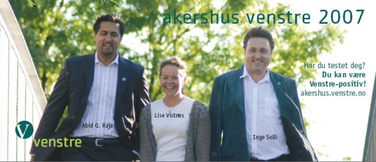 Akershus brosjyre 2007 - Abid Q. Raja, Lise Vistnes, Inge Solli