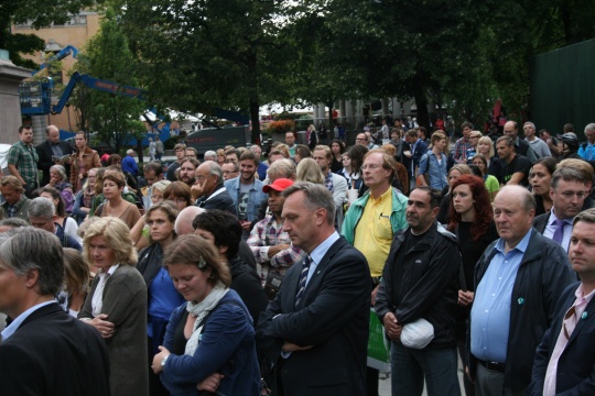 Publikum. Fra Venstres valgkampåpning 2011.
