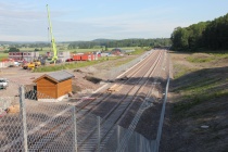  Fra byggingen av nytt dobbeltspor i Tønsberg