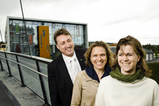  Venstres nye fylkestingsgruppe: Inge Solli, Siri Engesæth og Solveig Schytz.