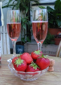 Jordbær og champagne