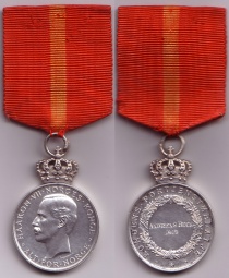 Kongens fortjenstmedalje i sølv