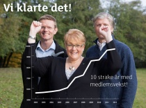  Bli med på å gjøre Venstre enda større i 2013.