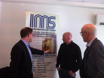  Viggo Larsen, Bård Nilsen og Hans Antonsen deltok under dagens bedriftsbesøk på IMS