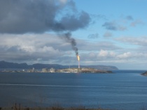 Gassfakkelen på StatoilHydros anlegg på Melkøya
